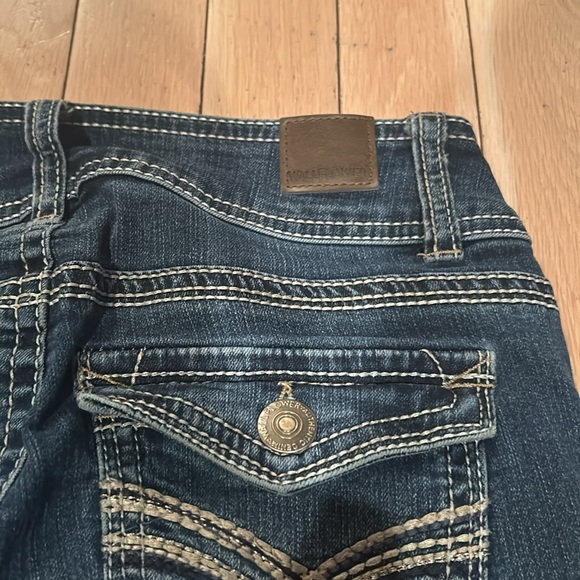 Wallflower ‘Luscious Curve’ Style Womens 2000s Style Denim Double Button Sz 1 - Picture 8 of 14